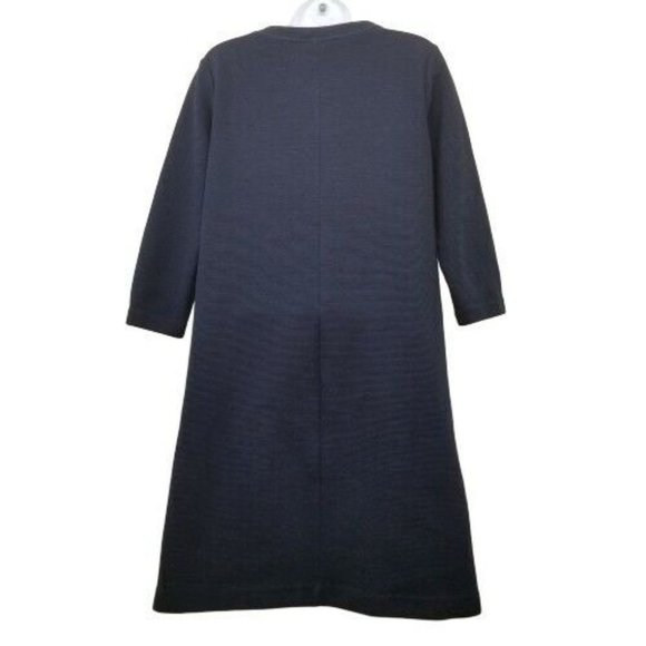Boden 6L Dress‎ Navy Blue OTTOMAN Ribbed Knit Sheath Fall Winter - Picture 3 of 6
